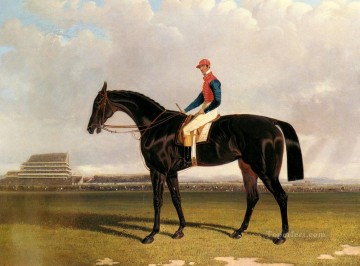 Lord Chesterfields Industry con William Scott en Epsom Herring Snr John Frederick caballo Pinturas al óleo